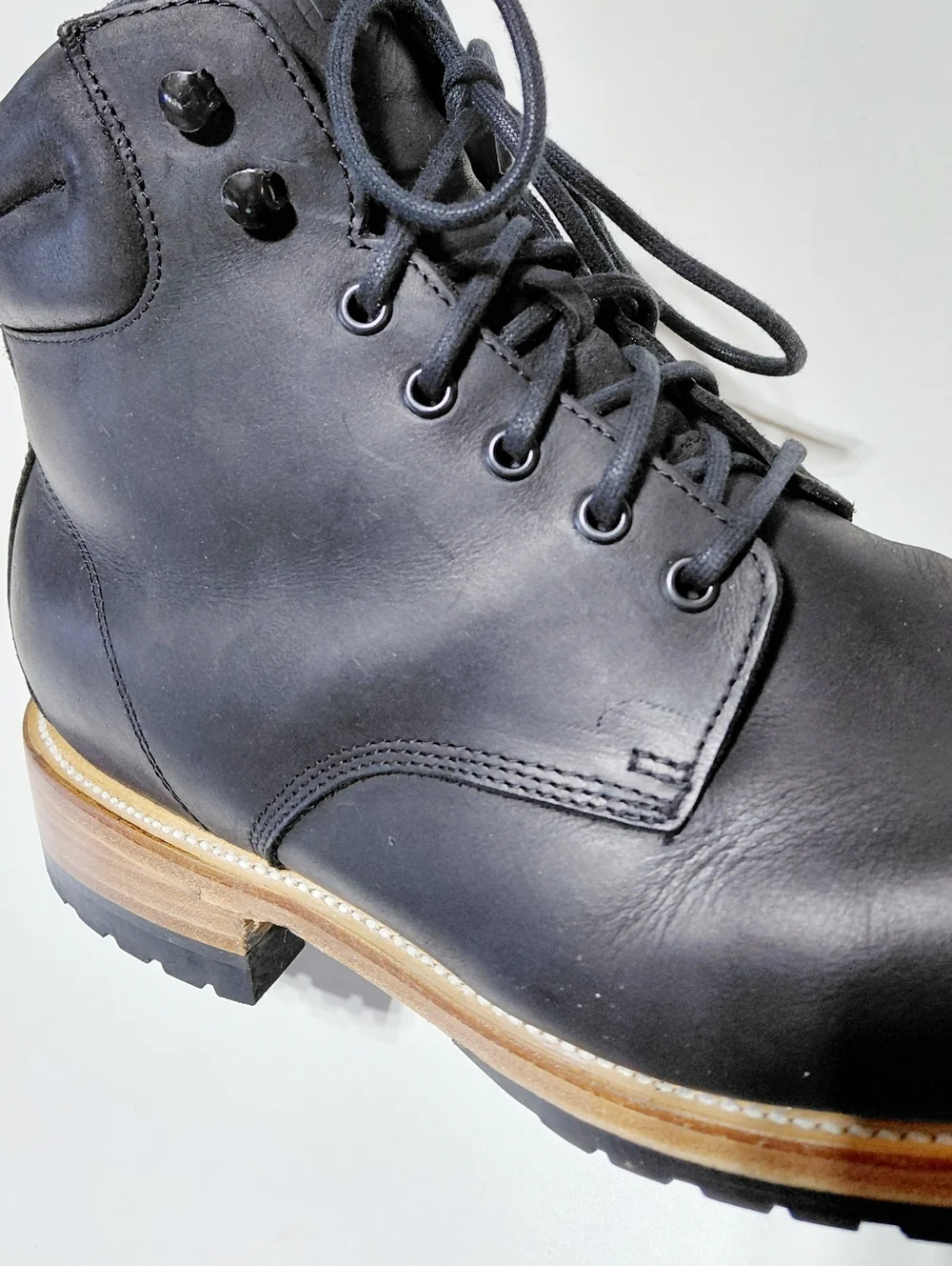 WILCOX Men's Shiloh  Leather Upper Goodyear Welt Black Boot Size 13